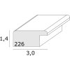 Рамка для картини S226K2 чорне дерево 50,0 x70,0 см
