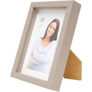 Фоторамка с паспарту из дерева тауп 30,0 x40,0 см;20,0 x30,0 см S223K