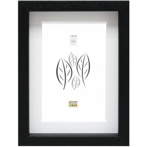 Рамка для картини з паспарту чорне дерево 24,0 x30,0 см; 18,0 x24,0 см S223K
