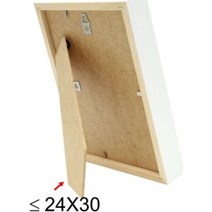 Рамка для картини з паспарту біле дерево 40,0 x50,0 см; 30,0 x40,0 см S223K
