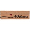 Clayre & Eef MC128 Придверный коврик Welcome коричневый 75x22x2 см