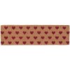 Придверный коврик Hearts коричневого цвета - 75x22x2 см