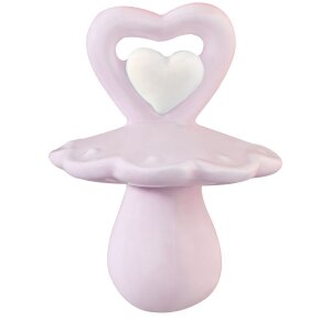 Clayre & Eef Deko-Schnuller aus Keramik rosafarben...