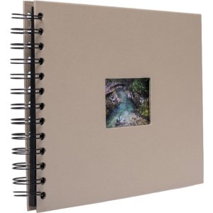 Альбом на спирали HNFD BULDANA taupe metallic 23x17 см 40 черных страниц
