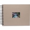 Альбом на спирали HNFD BULDANA taupe metallic 23x17 см 40 черных страниц