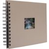 Альбом на спирали HNFD BULDANA taupe metallic 23x17 см 40 черных страниц