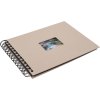 Альбом на спирали HNFD BULDANA taupe metallic 23x17 см 40 черных страниц