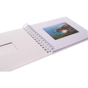 Альбом на спирали HNFD BULDANA белый рифленый 23x17 см 40 белых страниц