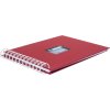 HNFD Альбом на спирали BULDANA rosso ребристый 23x17 см 40 белых страниц