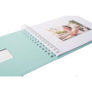 HNFD спіральний альбом BULDANA карибський ребристий 23x17 см 40 білих сторінок