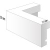 Деревяна рамка для альта 30x30 см бежева