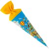 Goldbuch Schultüte 35 cm Weltkarte bunt gelb
