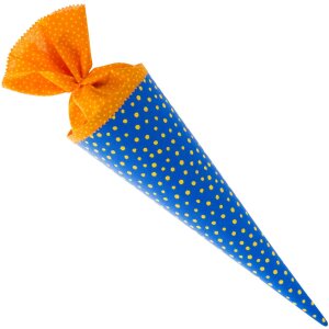 Goldbuch 93 553 Schultüte New Stars 35 cm Blau Gelb Stoff-Verschluss