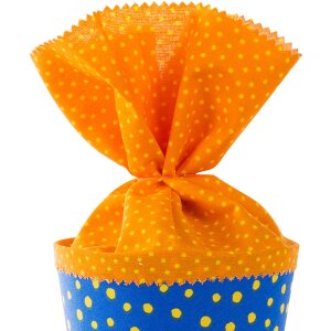 Goldbuch 93 553 Schultüte New Stars 35 cm Blau Gelb Stoff-Verschluss