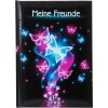 Goldbuch Freundebuch Schmetterling 15x21 cm 88 illustrierte Seiten schwarz pink