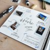 Альбом на спирали Goldbuch Bella Vista aqua 35x30 см 40 белых страниц