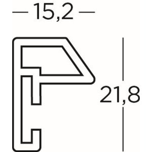 Пластикова рамка Steel Style 10,5x15 см сталь