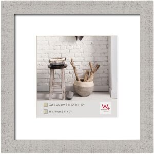Деревяна рамка Walther HOME 30x30 см світло-сіра з...