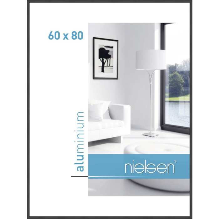 Алюмінієва рамка Nielsen Classic чорна матова 60x80 см