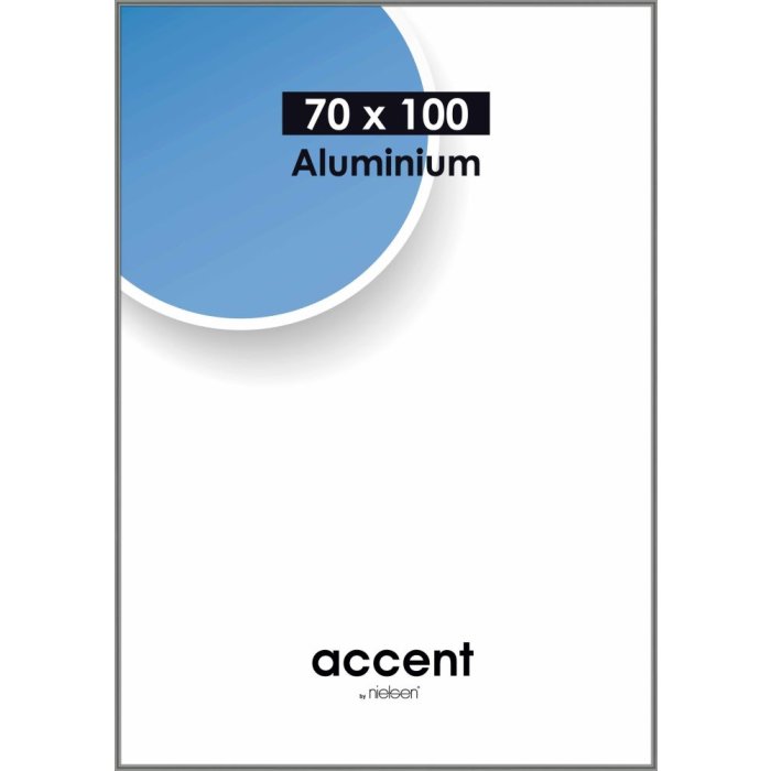 Nielsen алюминиевая фоторамка Accent 70x100 см стальной серый