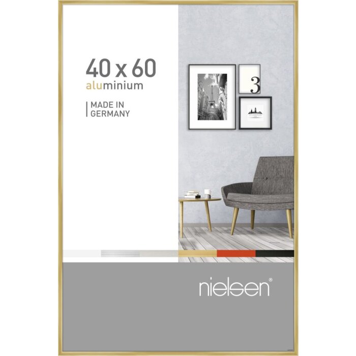 Алюмінієва рамка Nielsen Pixel 40x60 см золото глянцева