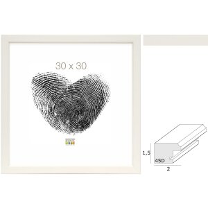 Deknudt S45DK Holz-Bilderrahmen weiß 9x13 cm bis...