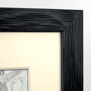 Деревяна рамка ZEP Regent чорна 40x60 см з паспарту 30x45 см