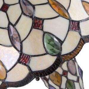 Настільна лампа Tiffany Clayre & Eef 5LL-5182 - Ø 40x60 см E27 - макс.2х60 Вт - E14 - макс.1х15 Вт мульти