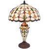 Настільна лампа Tiffany Clayre & Eef 5LL-5182 - Ø 40x60 см E27 - макс.2х60 Вт - E14 - макс.1х15 Вт мульти