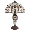Настільна лампа Tiffany Clayre & Eef 5LL-5182 - Ø 40x60 см E27 - макс.2х60 Вт - E14 - макс.1х15 Вт мульти