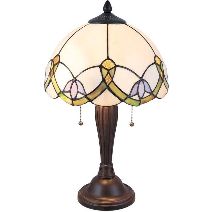 Настольная лампа Tiffany Clayre & Eef 5LL-5918 - Ø 30x50 см - E27-max 2x40W multi