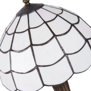 Настольная лампа Tiffany Clayre & Eef 5LL-5936 - Ø 25x43 см - E27-max 1x40W белый