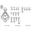 Люстра Clayre & Eef 5LL-CR56 - 200-270 x Ø170 см 60xE14 прозора