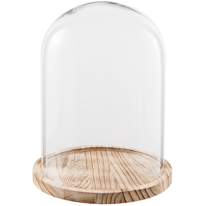 Clayre & Eef 6GL2171 Банка для дзвонів Ø 23x29 см скляна кругла банка для дзвонів