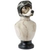 Clayre & Eef Погруддя собаки 6PR1161 24x26x51 см біле