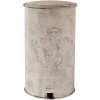 Treteimer Clayre & Eef 6Y2369 26x30x46 cm distressed weiß