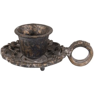 Підсвічник Clayre & Eef 6Y2595 - 9x6x4 см коричневий