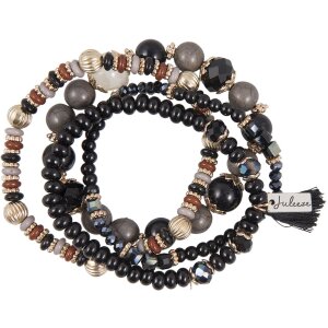 Juleeze Armband black beads JZBR0384Z schwarz