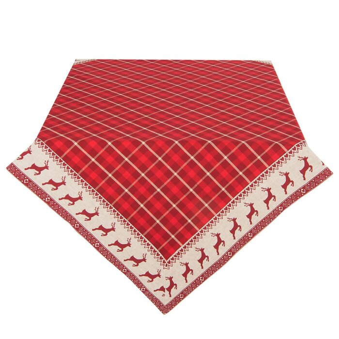 Скатертина Clayre & Eef NOC05 - 150x250 см червона