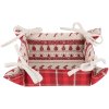 Корзина для хлеба Clayre & Eef NOC47 - 35x35x8 см красная