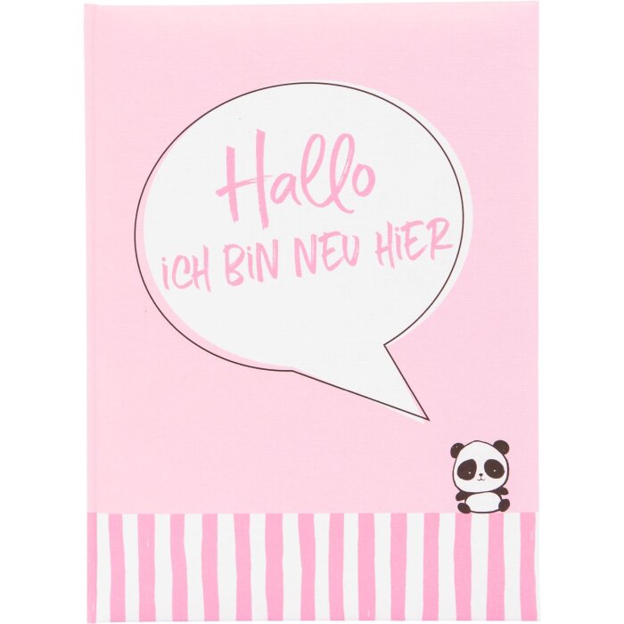 Goldbuch Babytagebuch Ich bin neu hier rosa 21x28 cm 44 illustrierte Seiten