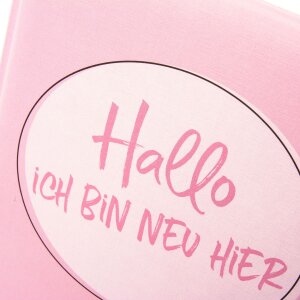Goldbuch Babytagebuch Ich bin neu hier rosa 21x28 cm 44 illustrierte Seiten