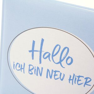 Goldbuch Babytagebuch Ich bin neu hier blau 21x28 cm mit Panda-Motiv