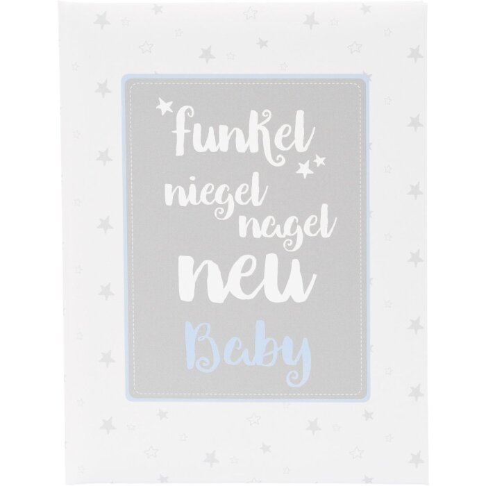 Goldbuch Babytagebuch funkel niegel nagel neu blau 21x28 cm 44 Seiten