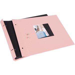 Альбом на гвинтах Goldbuch Bella Vista рожевий 30x25 см 40 чорних сторінок