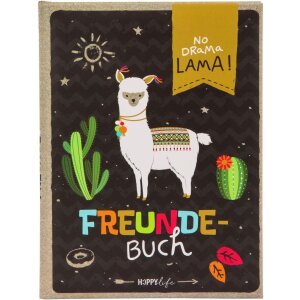 Goldbuch Freundebuch HAPPYlife Lama 15x21 cm 88 Seiten...