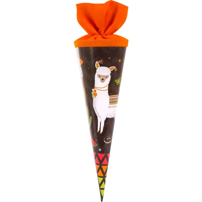 Goldbuch Schultüte 35 cm HAPPYlife Lama, Farbe: Mehrfarbig, Größe: 35 x 11,5 cm