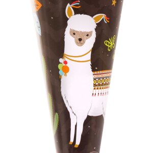 Goldbuch Schultüte 35 cm HAPPYlife Lama, Farbe: Mehrfarbig, Größe: 35 x 11,5 cm