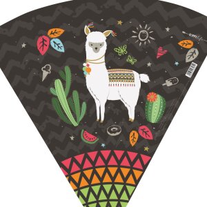 Goldbuch Schultüte 35 cm HAPPYlife Lama, Farbe: Mehrfarbig, Größe: 35 x 11,5 cm