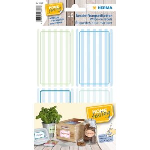 Herma HOME Beschriftungsetiketten 52x82 mm Blau-Grün...